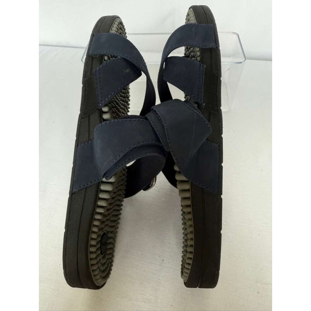 Kenkoh Reflexology Massage Sandals Women 8 Black Comfort Therapy Excellent - Picture 2 of 7